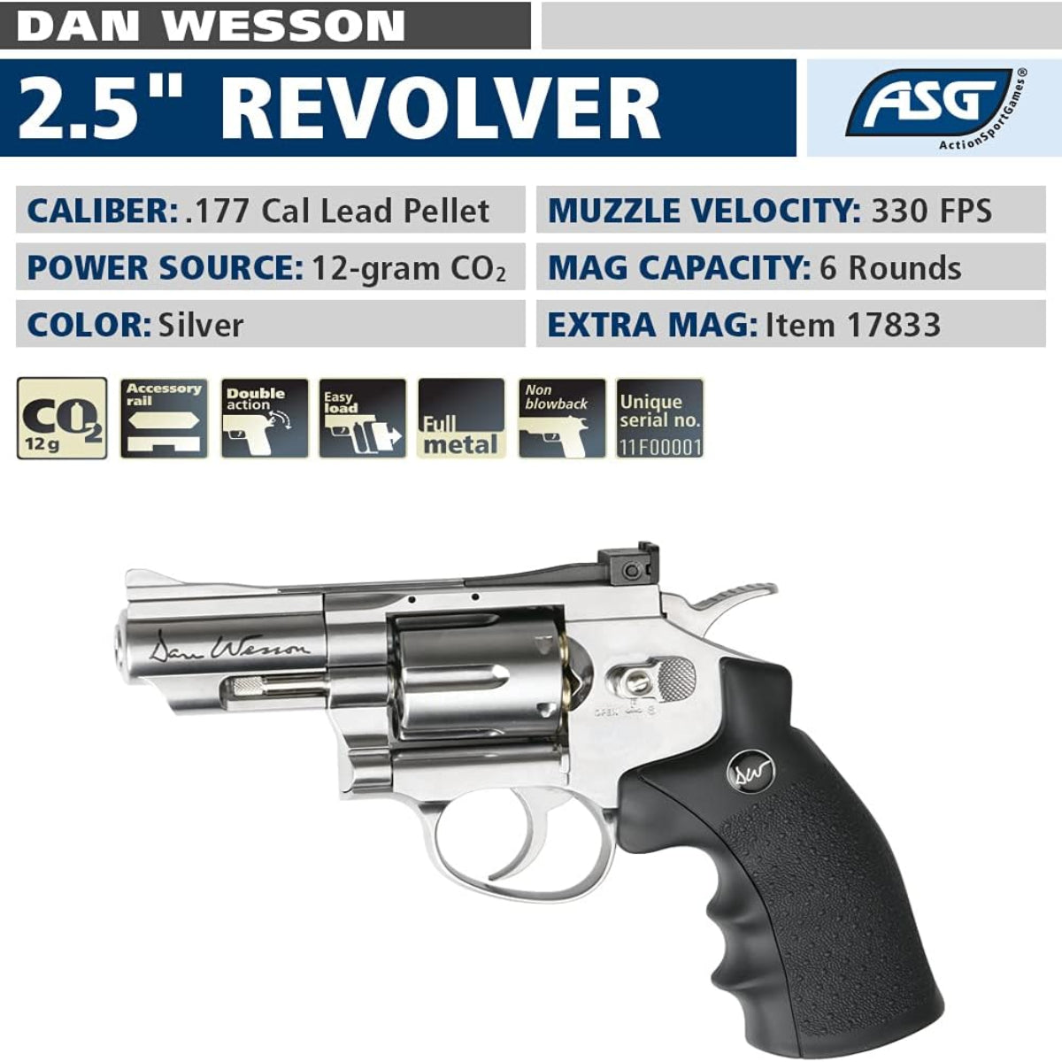 Revolver airsoft 18101 ASG