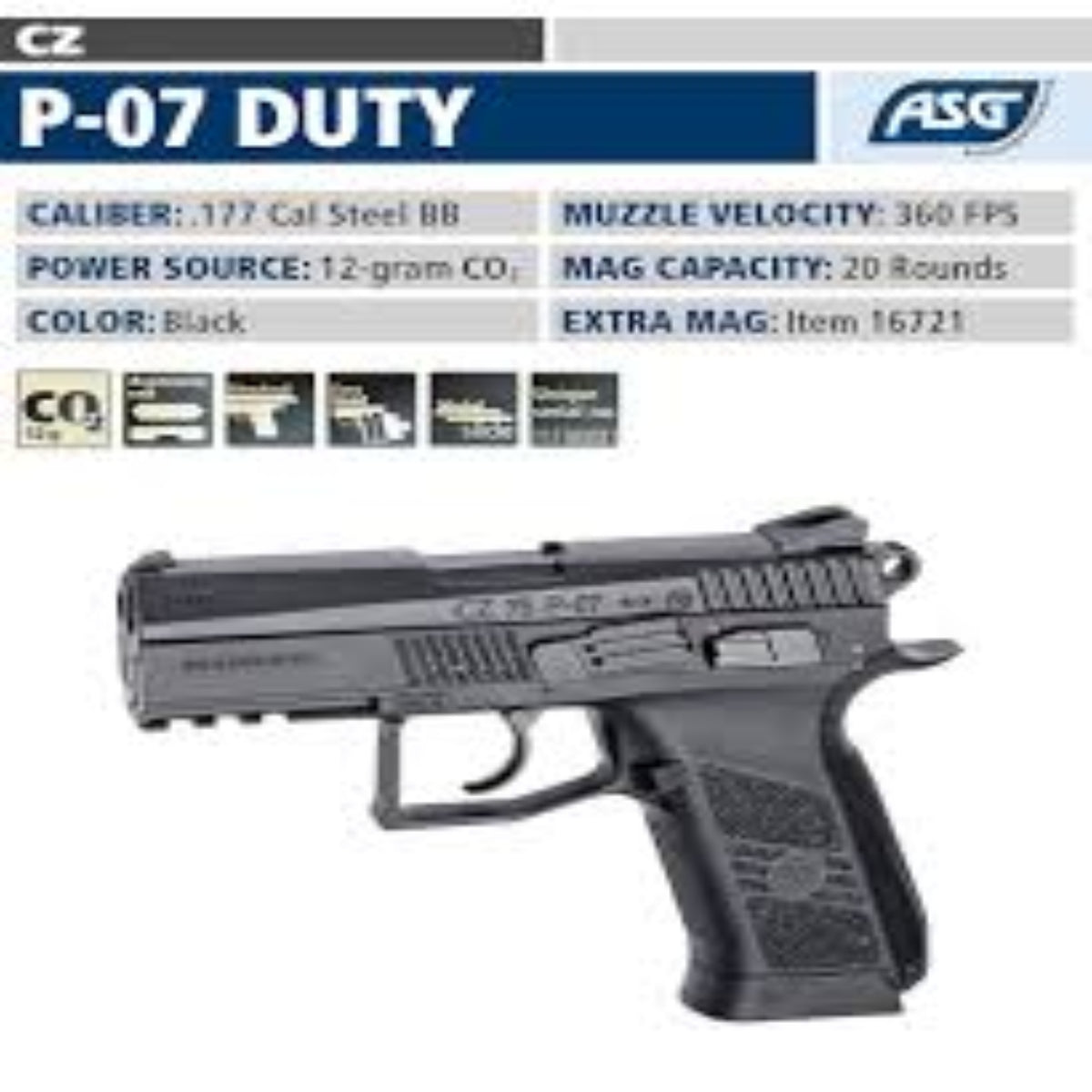 Pistola de airsoft 50022 ASG
