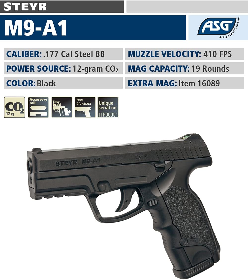 Pistola airsoft 16088 ASG