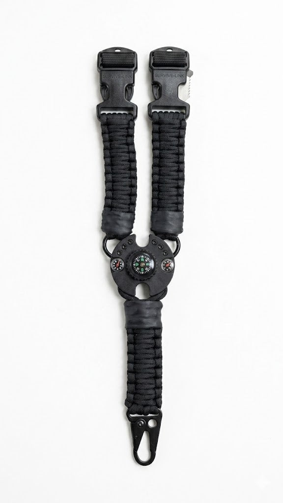 Portafusil Táctico de 1 Punto en Paracord con Brújula Integrada POR-PAR1
