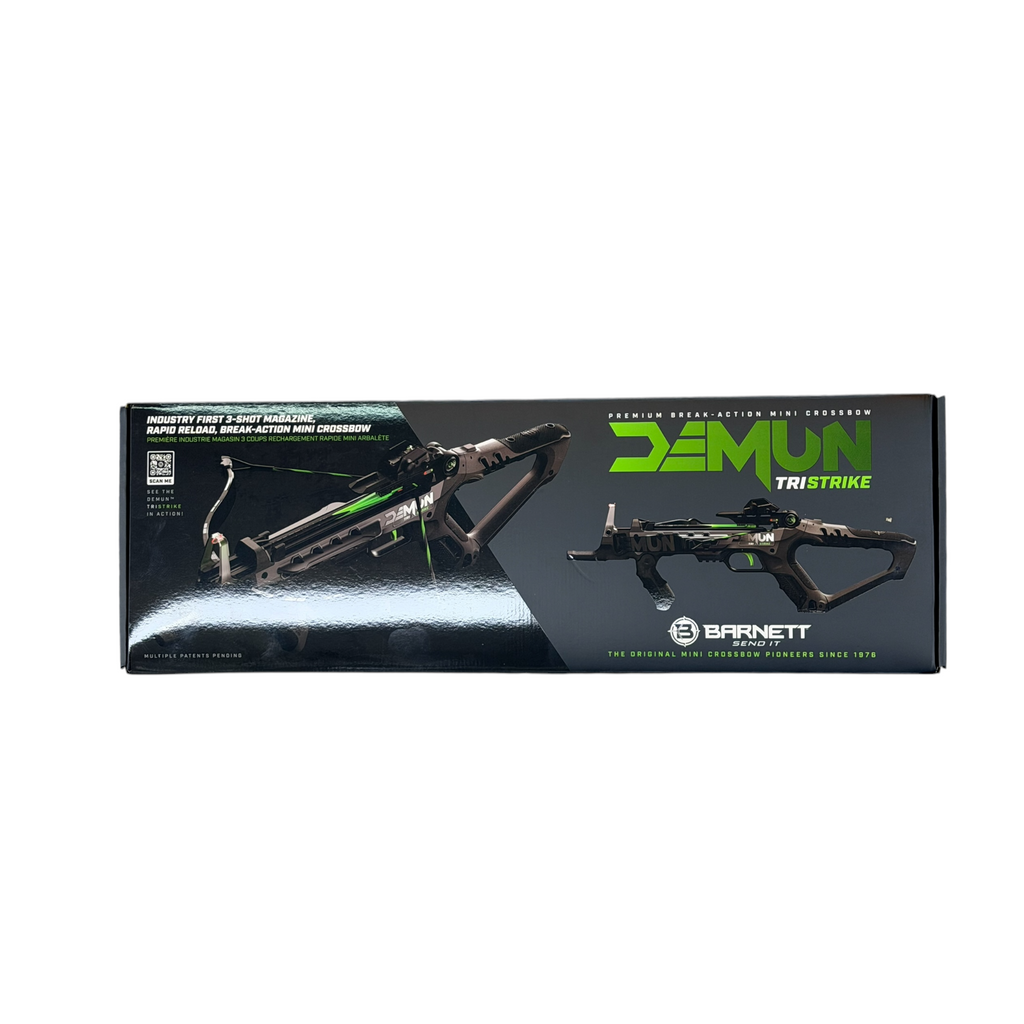 Mini Ballesta Táctica BAR50013 Demun Tri-Strike con Cargador de 3 Tiros - Barnett