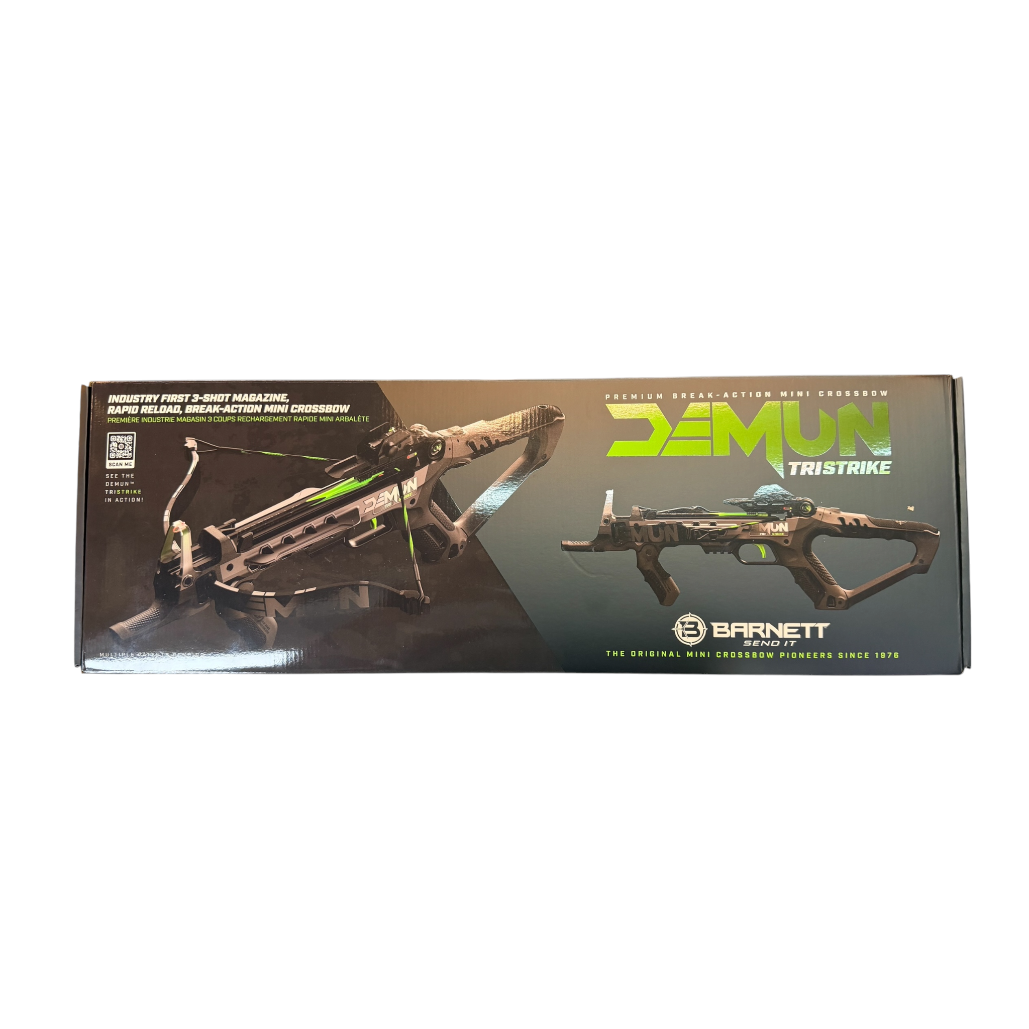 Mini Ballesta Táctica BAR50013 Demun Tri-Strike con Cargador de 3 Tiros - Barnett