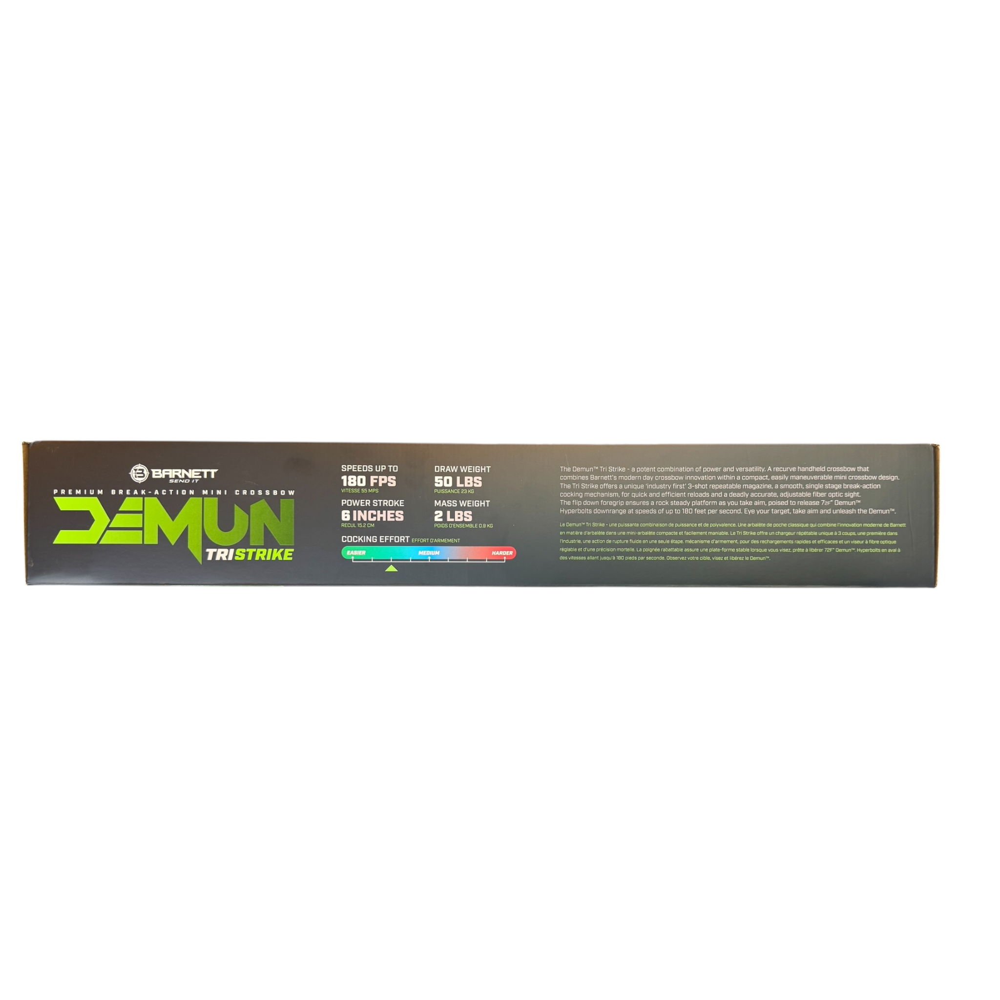 Mini Ballesta Táctica BAR50013 Demun Tri-Strike con Cargador de 3 Tiros - Barnett