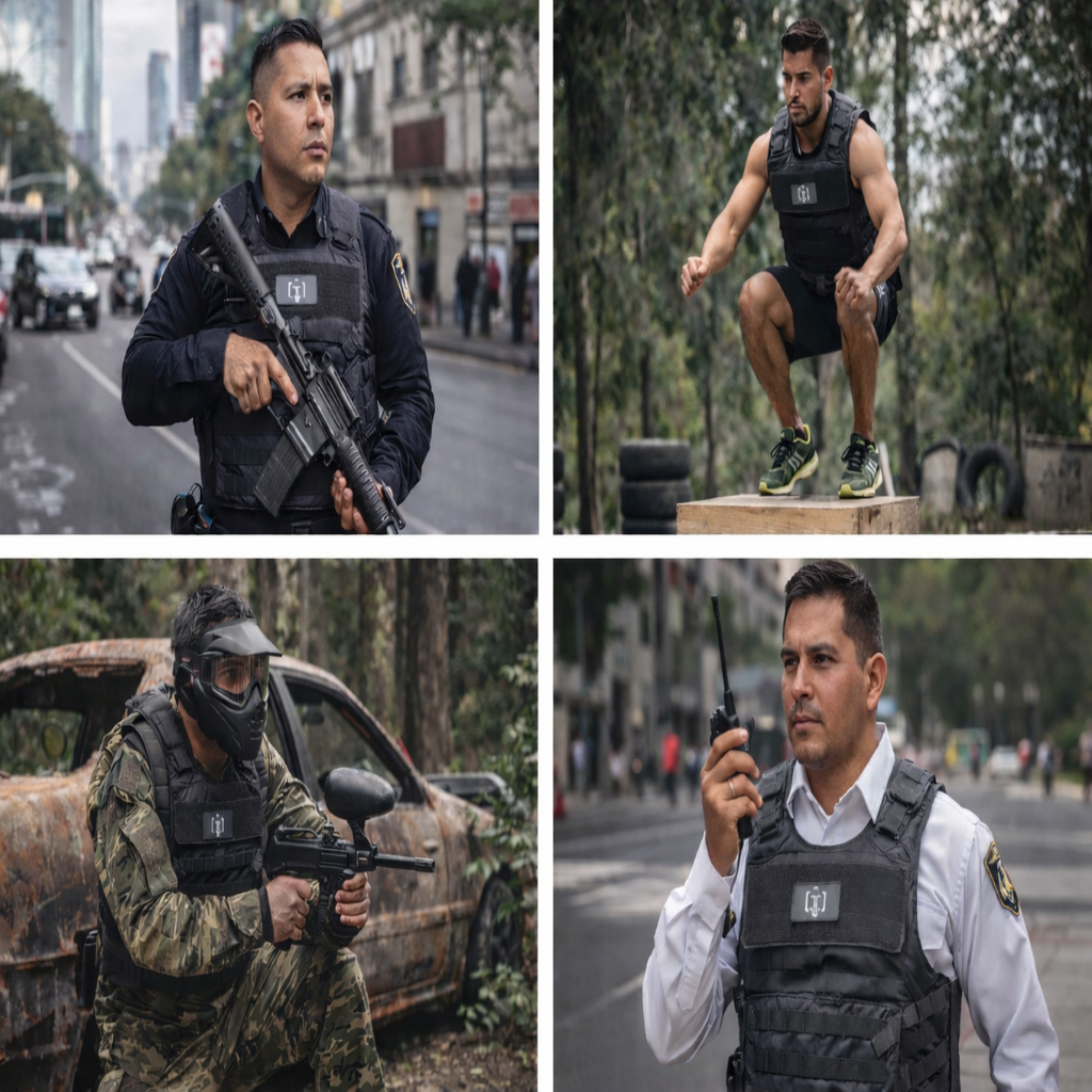 Chaleco porta panel CH-35 Tactical Police