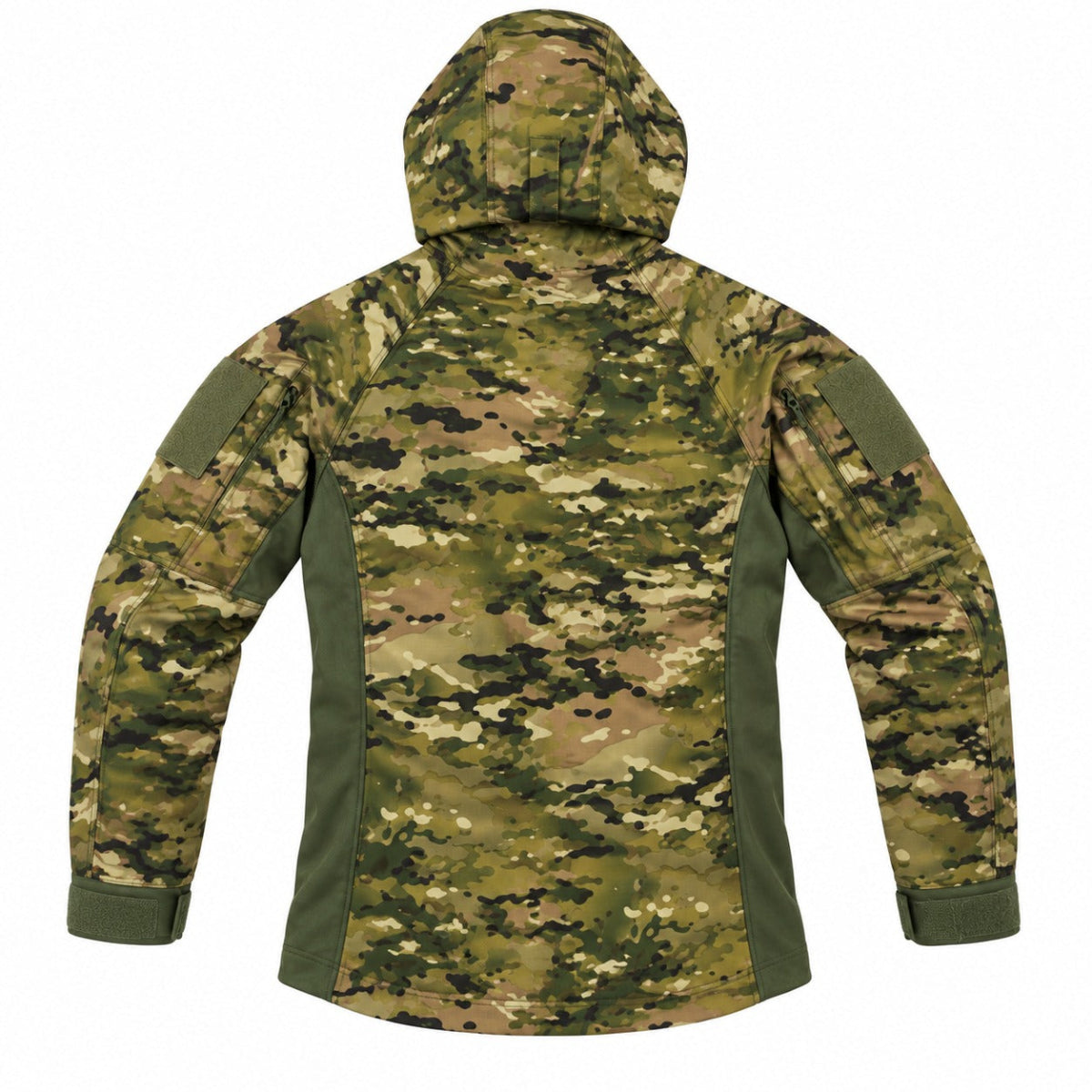 Chamarra tactica camuflajeada con capucha CHA-17