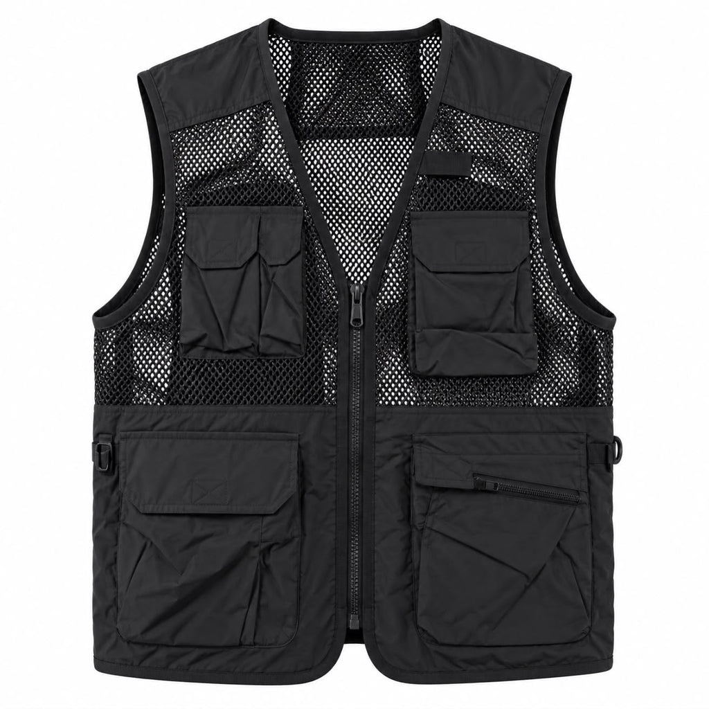 Chaleco de reportero multibolsillos de malla CL-07  726 gear