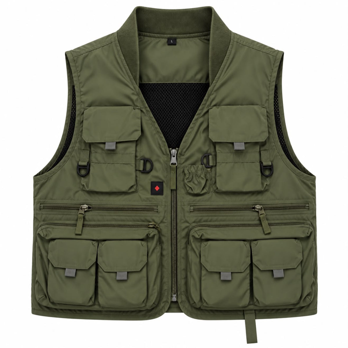 Chaleco multibolsillos tipo pescador CL-12