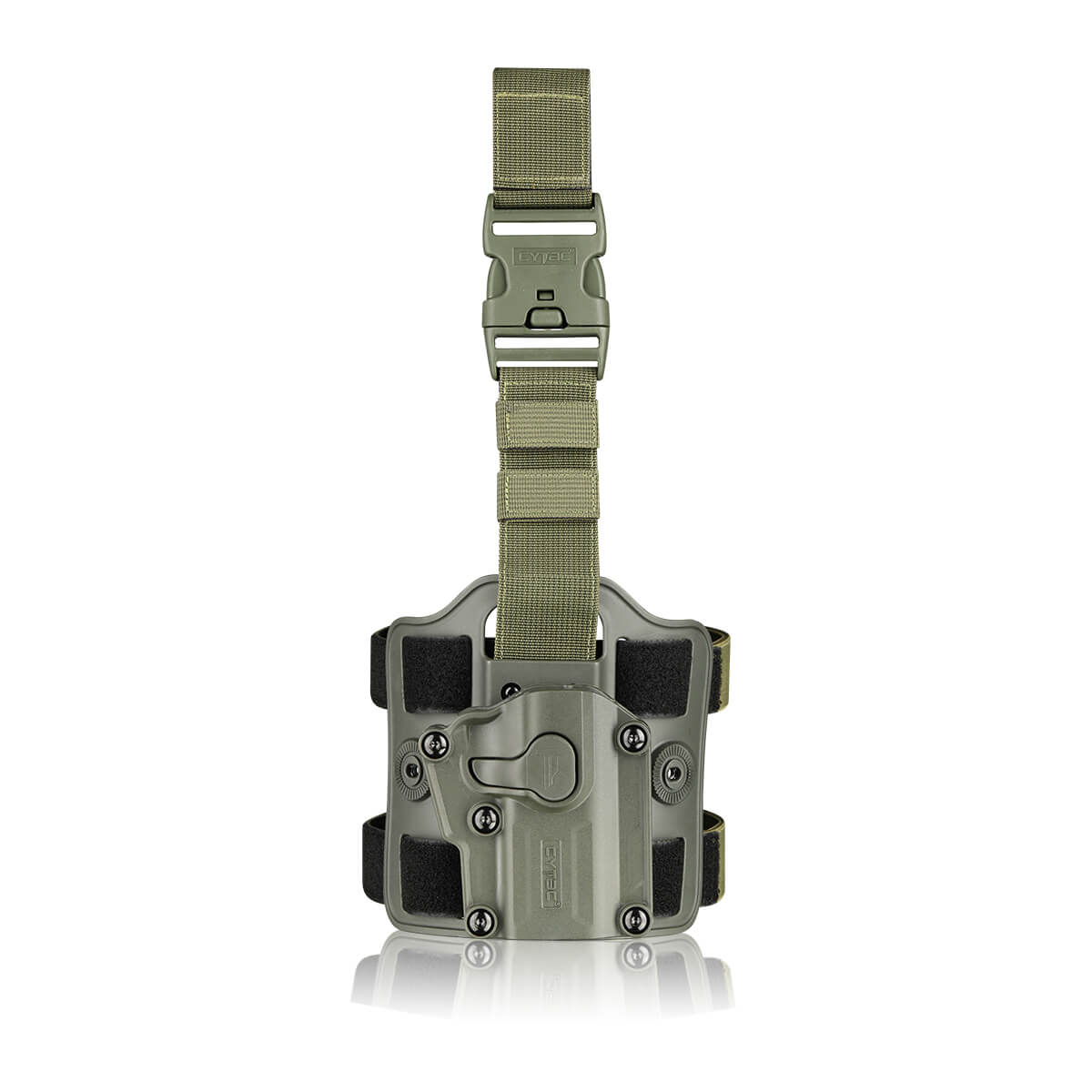 Porta Arma Uni Derecha Verde CY-UHFSDG