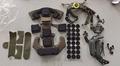 Set de Esponjas Interiores de Repuesto para Casco R-MICH2 con Puntos de Velcro R-MICH2