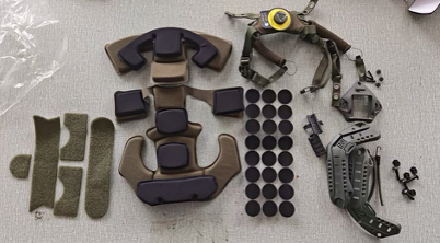 Set de Esponjas Interiores de Repuesto para Casco R-MICH2 con Puntos de Velcro R-MICH2