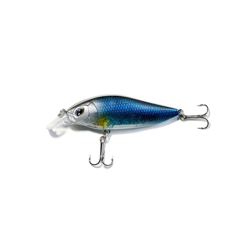 Señuelo Minnow de Buceo Medio 8 cm – Color Azul con Plata FISH-54