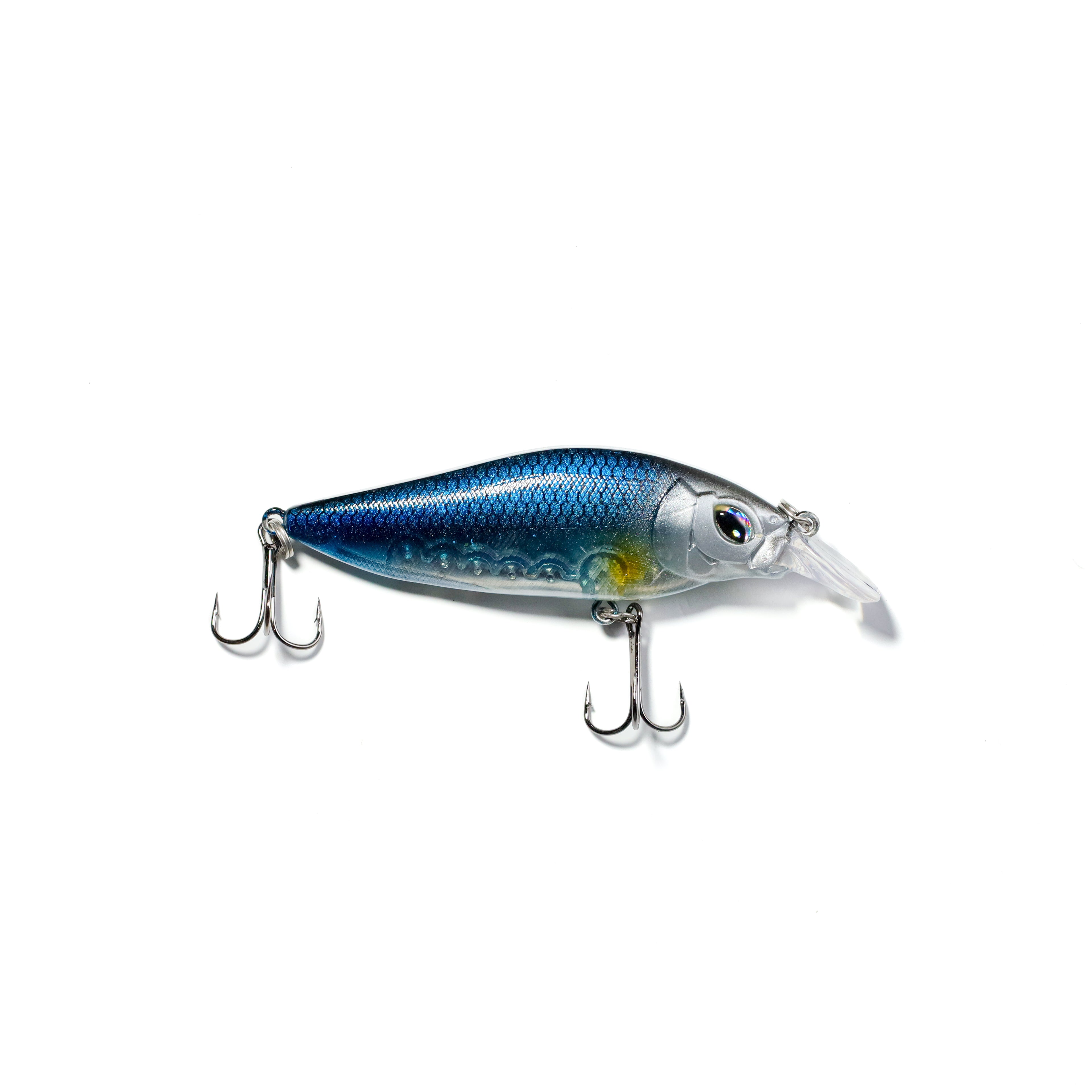 Señuelo Minnow de Buceo Medio 8 cm – Color Azul con Plata FISH-54