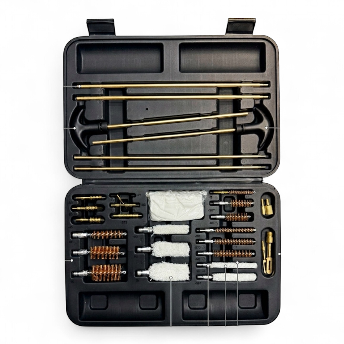 Kit de Limpieza para Armas KIT-L16 con Estuche Organizador y Accesorios Completo