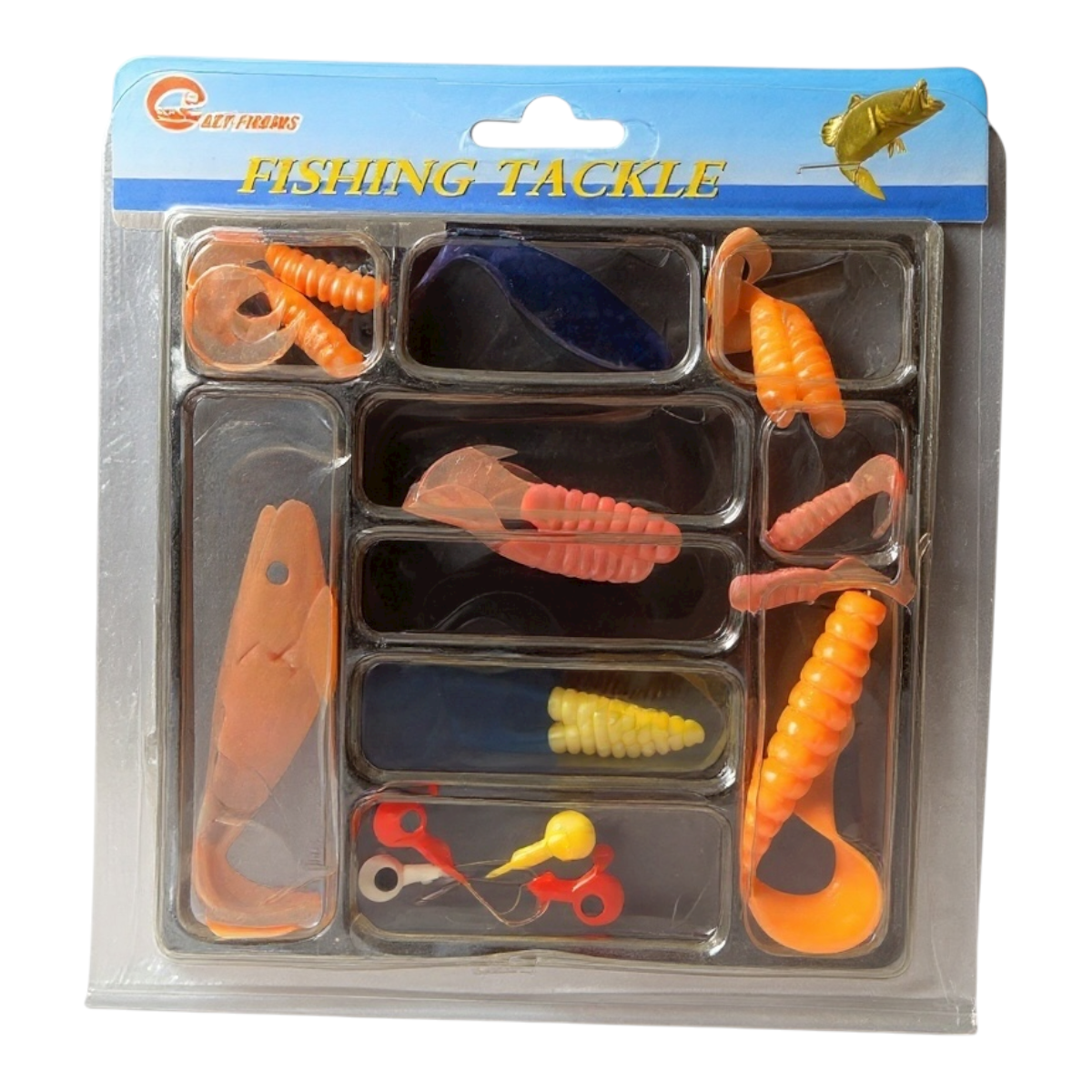 Kit de Señuelos Blandos de Silicón con Anzuelos – Fishing Tackle 25509-30