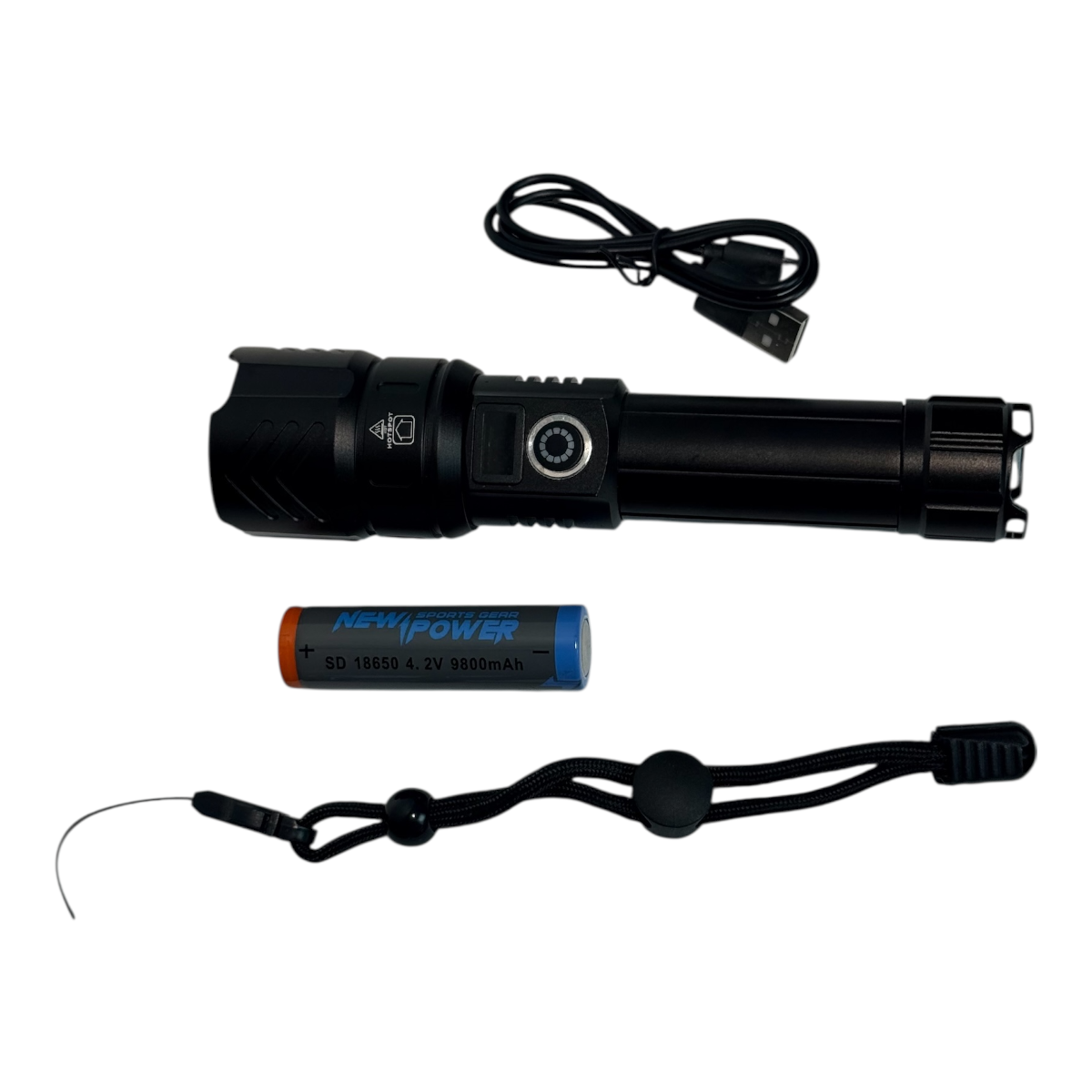 Lámpara táctica recargable NEW POWER NP-158