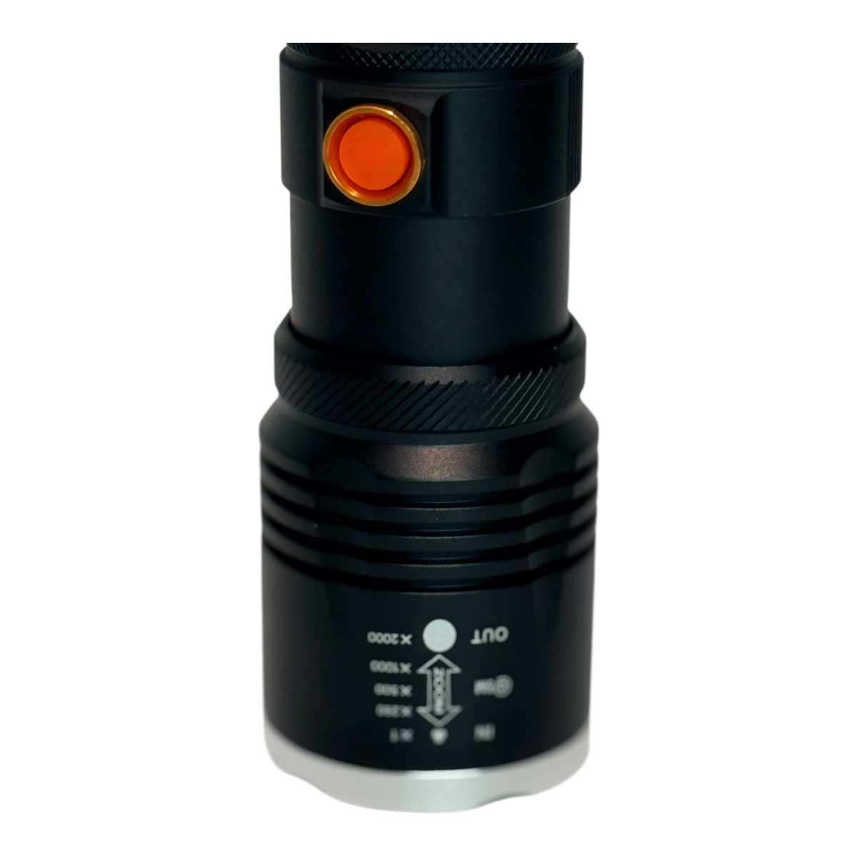 Linterna táctica recargable NEW POWER PW-P10 – Zoom ajustable y Power Bank – LED JDT50 Highlight