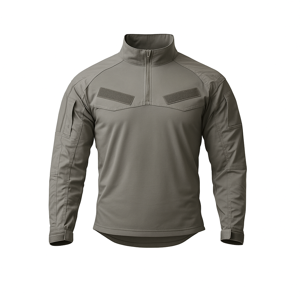 Playera táctica de combate azul con mangas ripstop PY-TPR3 Tactical Police