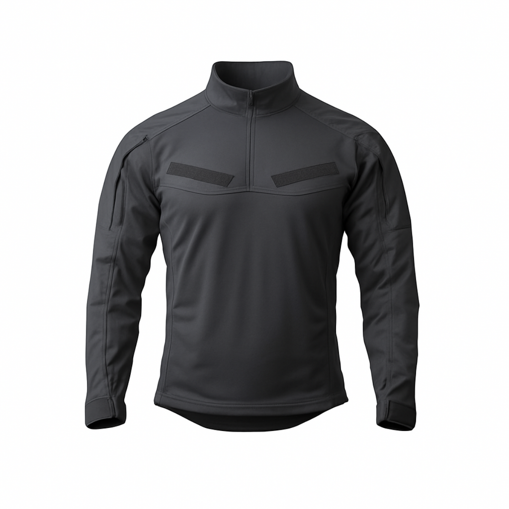 Playera táctica de combate azul con mangas ripstop PY-TPR3 Power Tactical