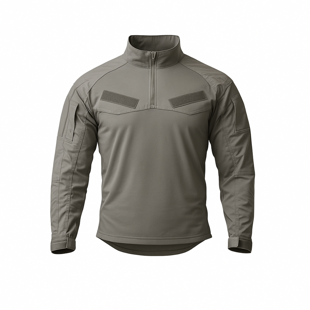 Playera táctica de combate azul con mangas ripstop PY-TPR3 Power Tactical