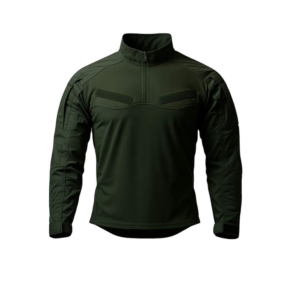 Playera táctica de combate azul con mangas ripstop PY-TPR3 Power Tactical