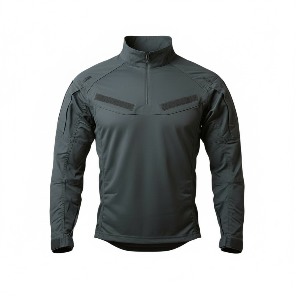 Playera táctica de combate azul con mangas ripstop PY-TPR3 Tactical Police