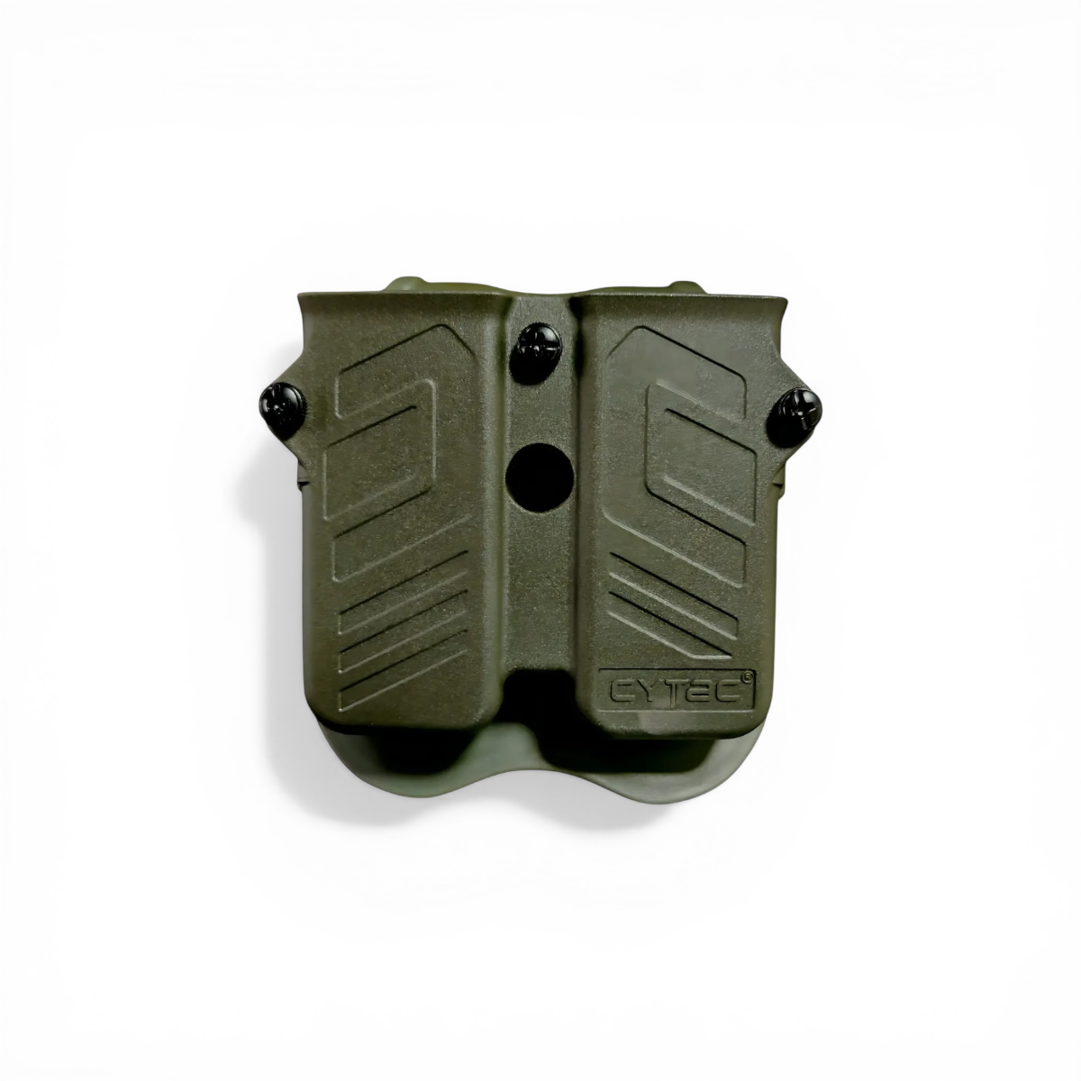 Portacargador Doble Universal de Polímero Cytac con Paleta - Verde Olivo 1-M1MPU01