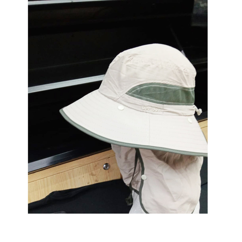 Sombrero con proteccion y boton S-R18