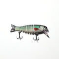Señuelo Articulado Swimbait de 8 Segmentos | Movimiento Realista 3D con Anzuelos Triples de Carbono