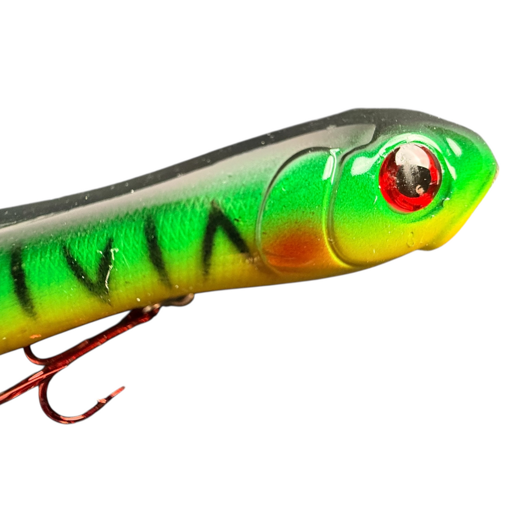 Señuelo Popper 10 cm – Color Verde con Detalles Negrom 225509-5