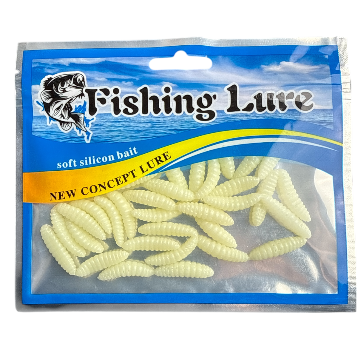 Señuelos Blandos de Gusano de Silicón 5 cm (20 piezas) – Fishing Lure FISH-CA01