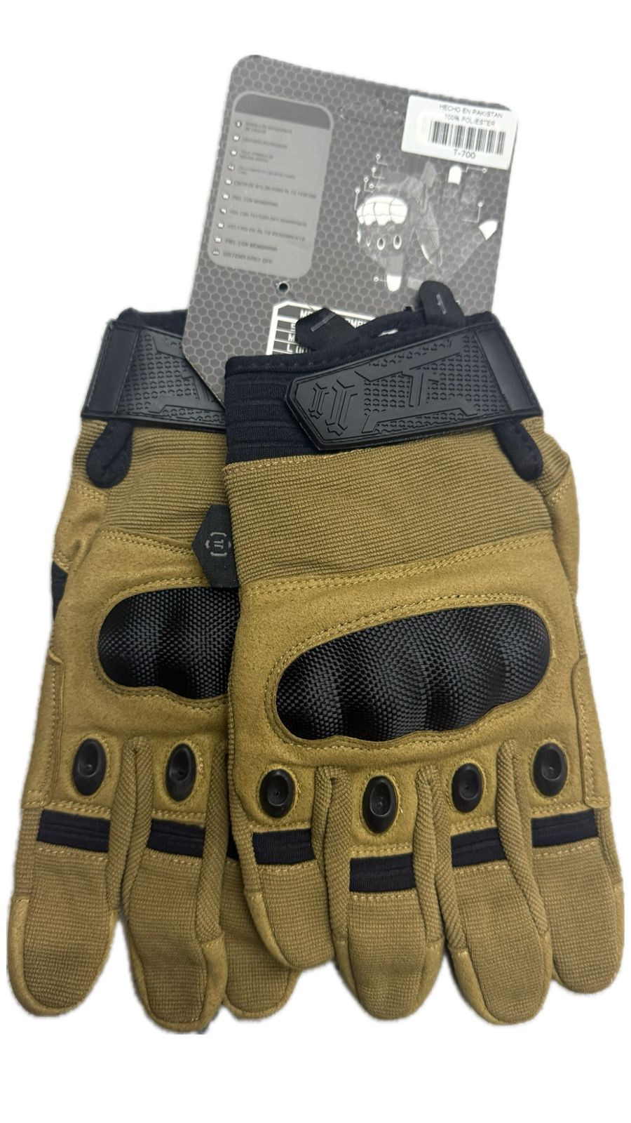 Guantes con nudillos T-700 Tactical Police