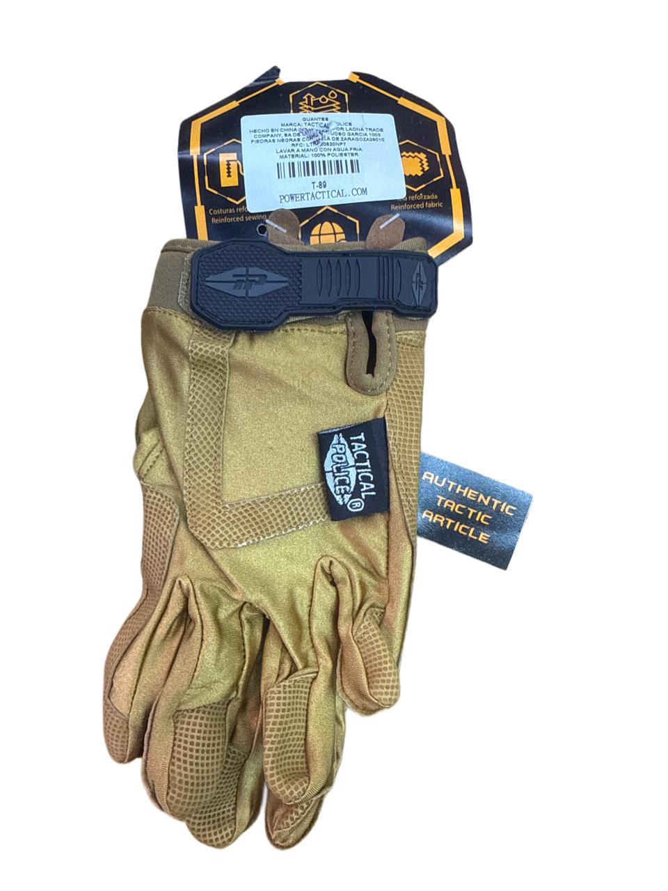 Guantes T-89 Tactical Police delgado fit