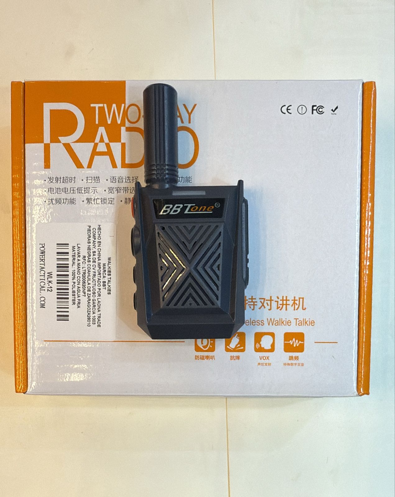 WALKIE TALKIES 1PZ WLK-12 BBT