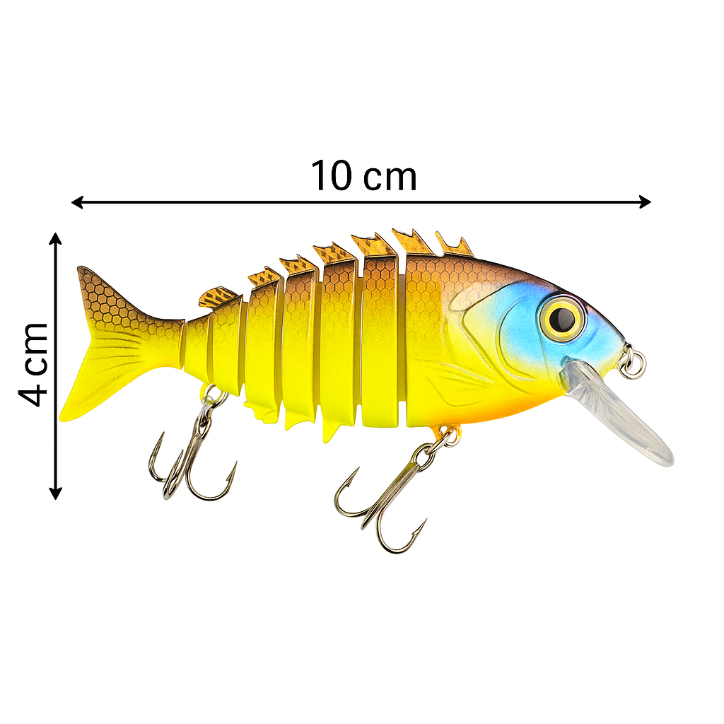 Señuelo articulado tipo swimbait 10 cm FISH-55