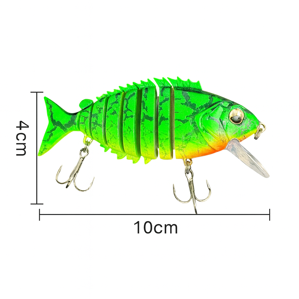 Señuelo articulado tipo swimbait 10 cm FISH-55