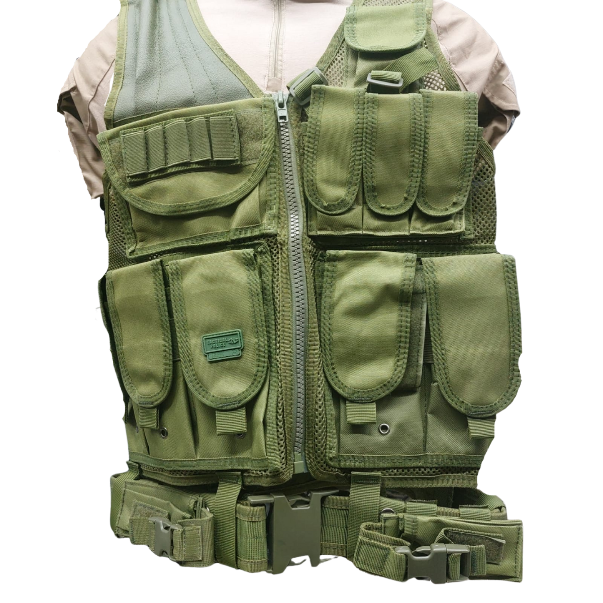 Chaleco Tactico Paintball Airsoft Bolsos Removibles Tactical Police