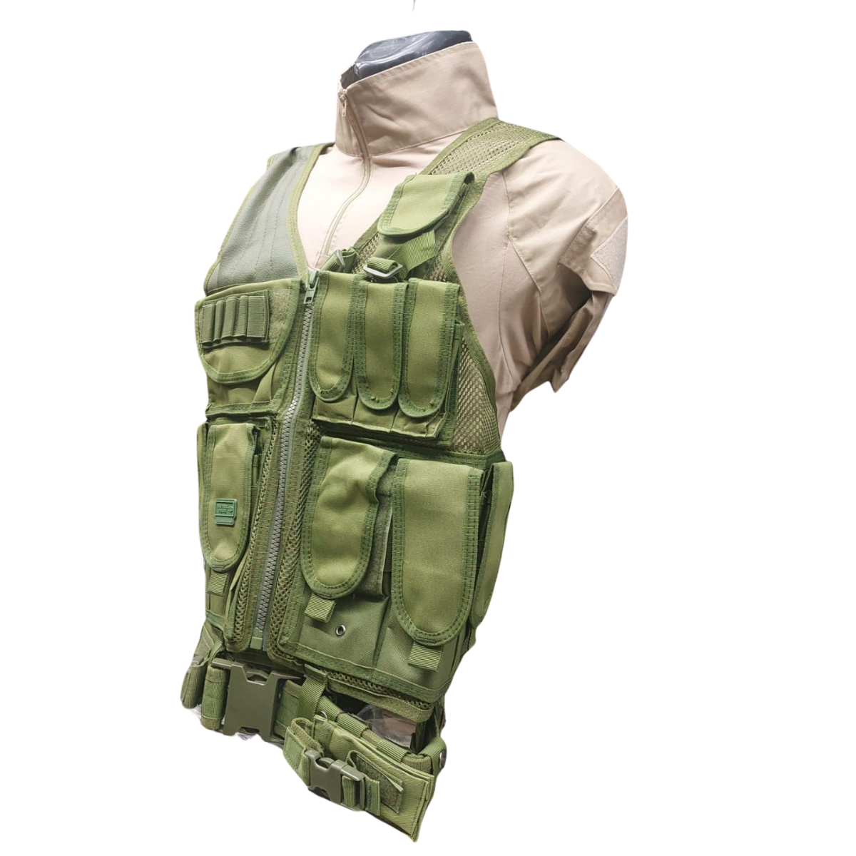 Chaleco Tactico Paintball Airsoft Bolsos Removibles Tactical Police