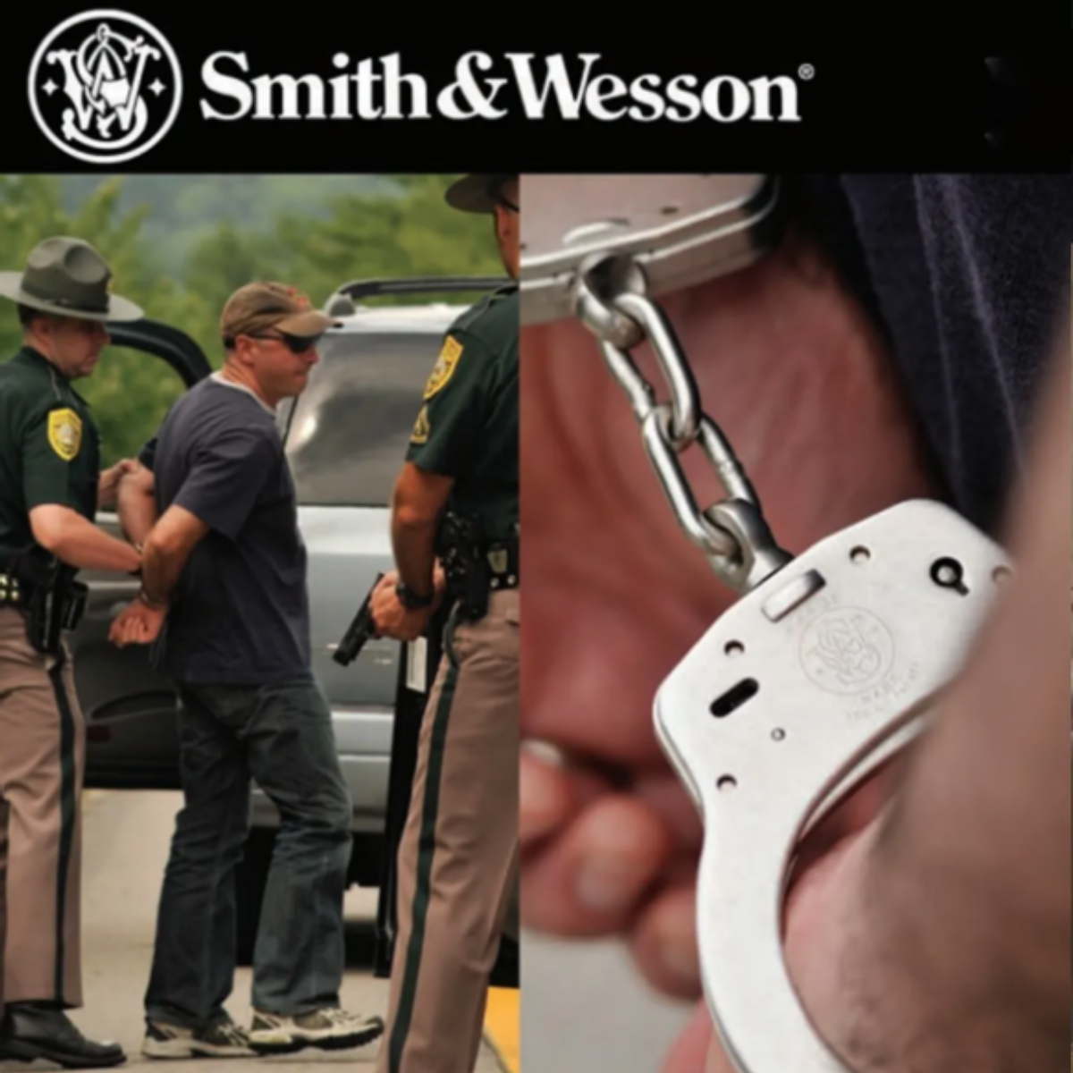 Esposas Policía  Smith & Wesson Niquelada Llaves Gratis